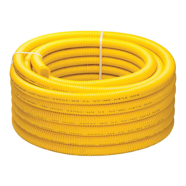 Inox DN15 × 25M Flexiebelegasbuis met Mantel