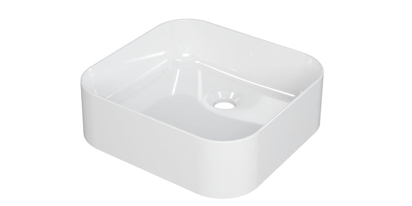 Aufsatzwaschbecken Porzellan quadratisch INK