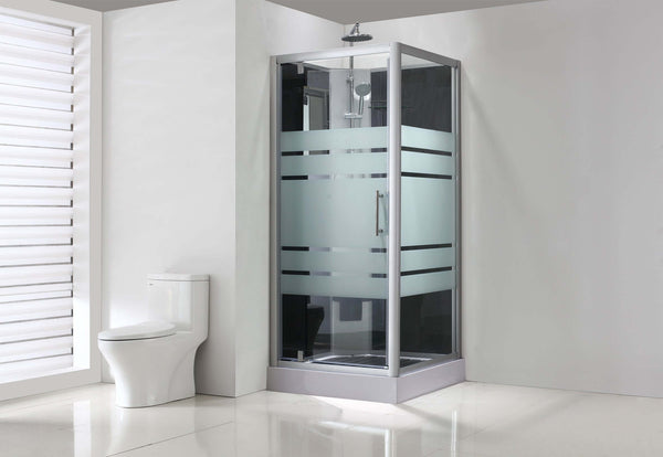Wiesbaden Thermo Complete Douchecabine 80x80x218 cm 5 mm