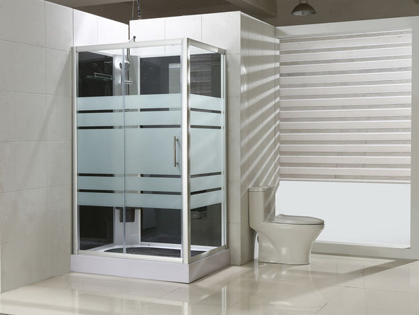 Thermo liens cabine de douche complète 120x90x218 alu 5mm verre