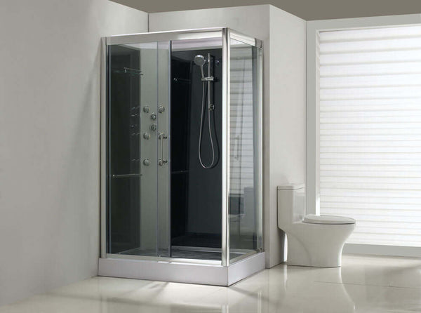 Cabine de douche complète Sunshine Wiesbaden 120X90X218 cm en 5 mm (Gauche)