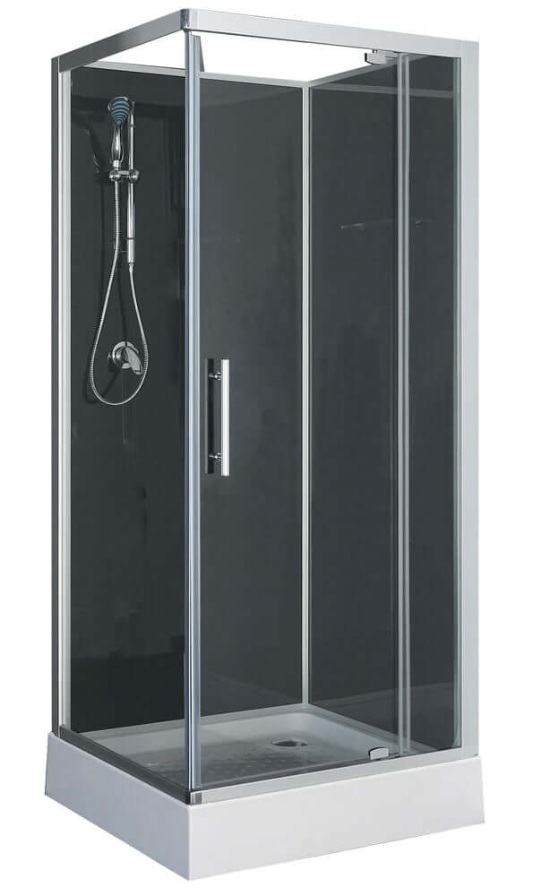 Cabine de douche complète Wiesbaden Domino 90X90X210 Cm avec verre de 5 mm