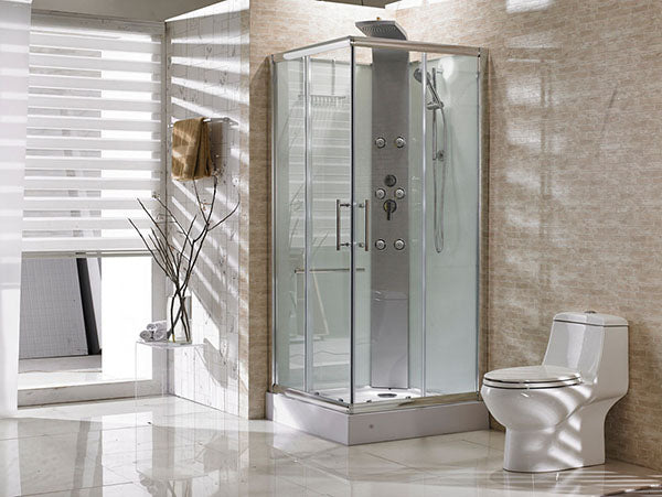 Cabine de douche Rainbow 90x90x218 alu verre 5mm