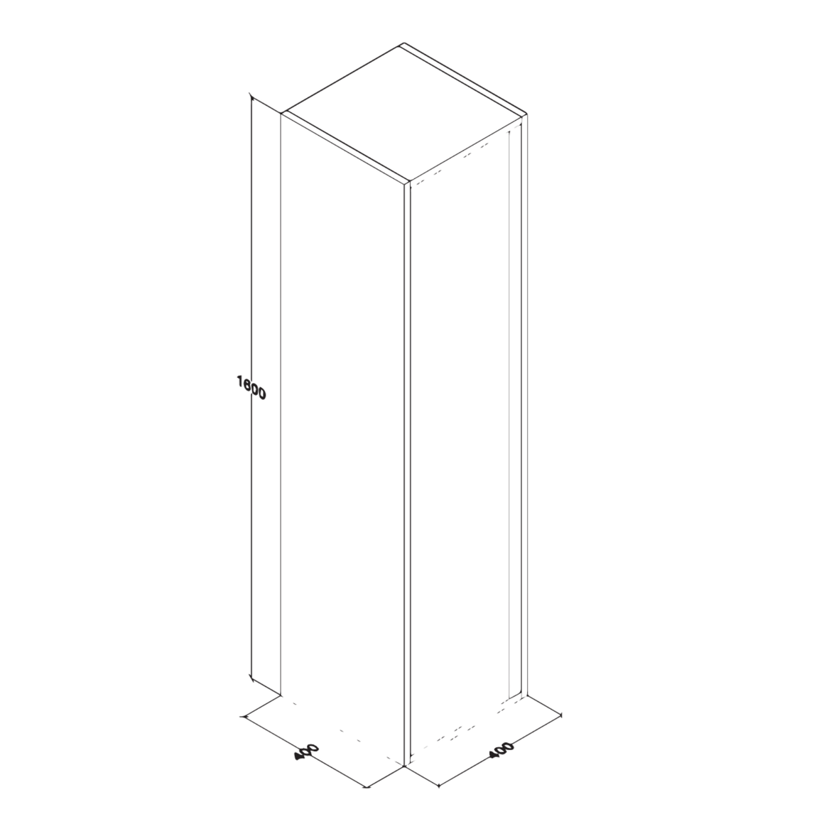 ALONI SALLY hoge badkamerkast – Softclose