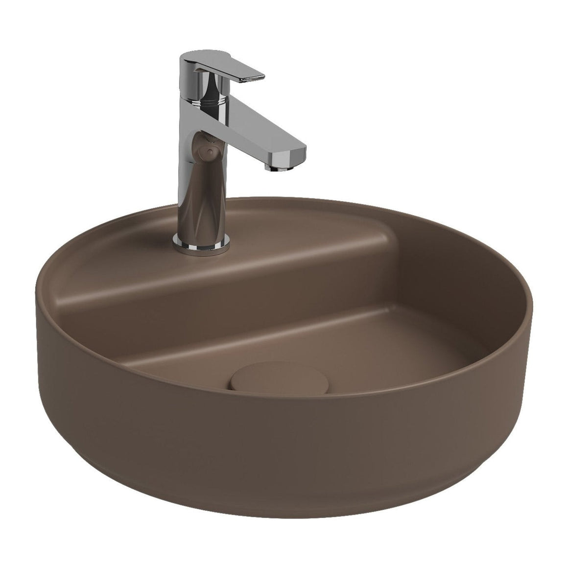 Isvea Infinity Wastafel Rond - Taupe