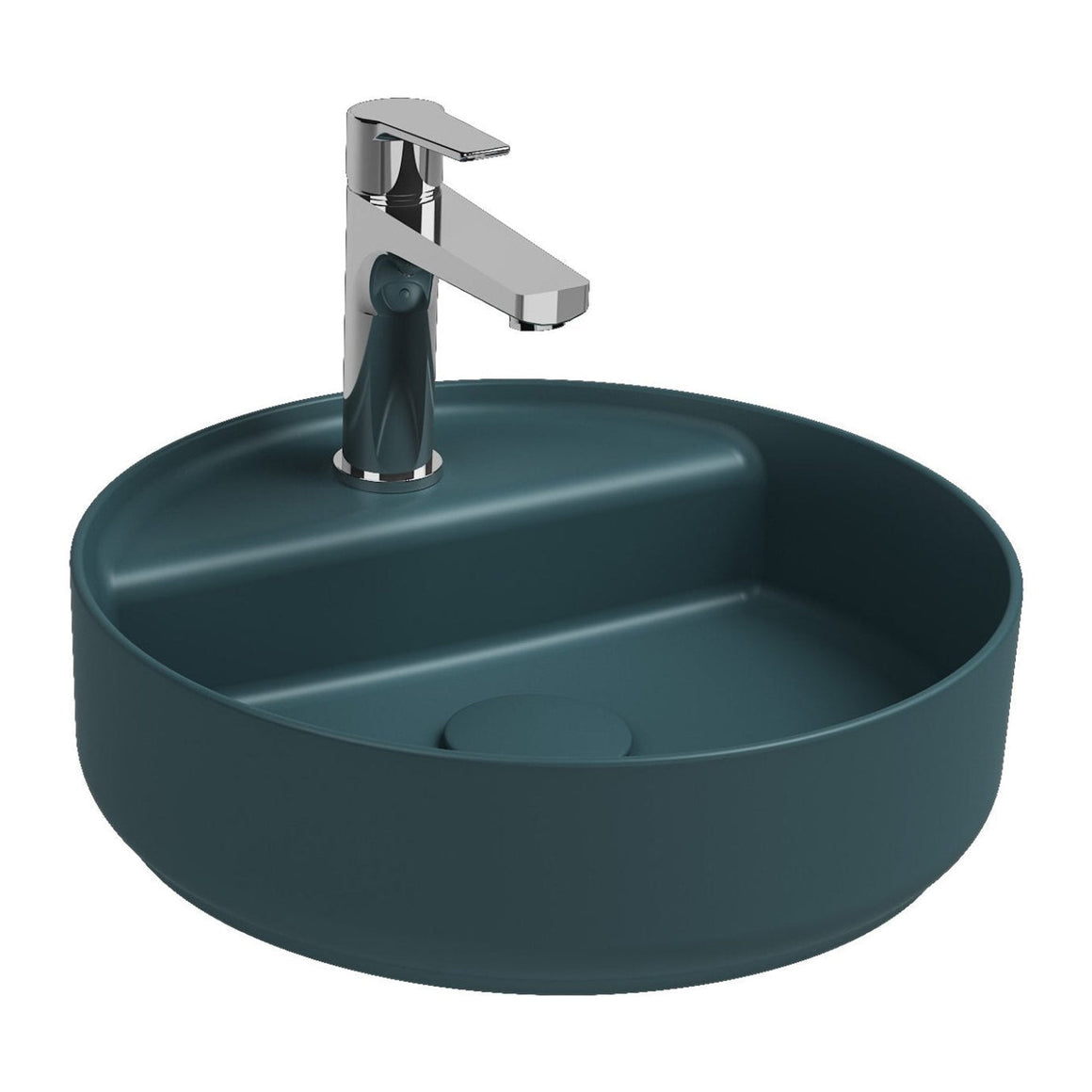 Isvea Infinity Wastafel Rond - Petrolgroen
