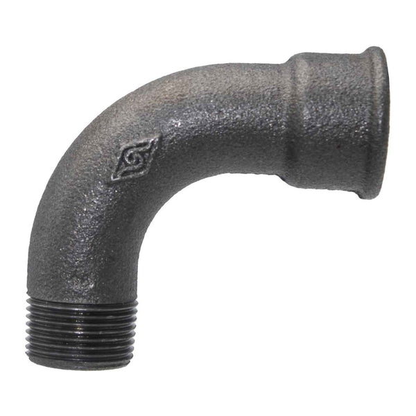 Hydrogas Bocht 1 - 1/4MVR Zwart