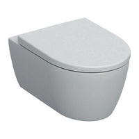 WC suspendu Geberit iCon sans bride avec abattant frein de chute blanc brillant