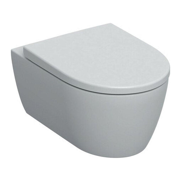 Geberit iCon hangtoilet randloos met softclose zitting glans wit