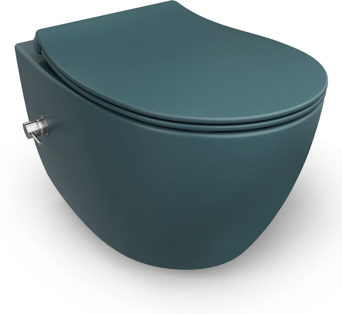 Isvea Sentimenti Neo hangtoilet met bidet petrolgroen productfoto #variant_57406644486468