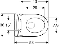 Geberit iCon wandcloset diepspoel combipack met TurboFlush en Quick Release, SoftClose zitting