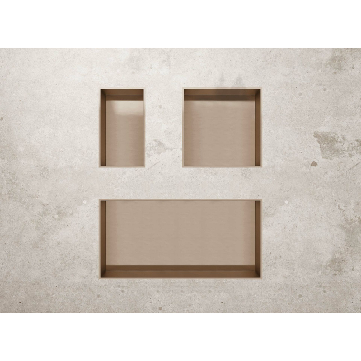 Aloni inbouwnis Geborsteld koper 30x60 #kleur_geborsteld-koper