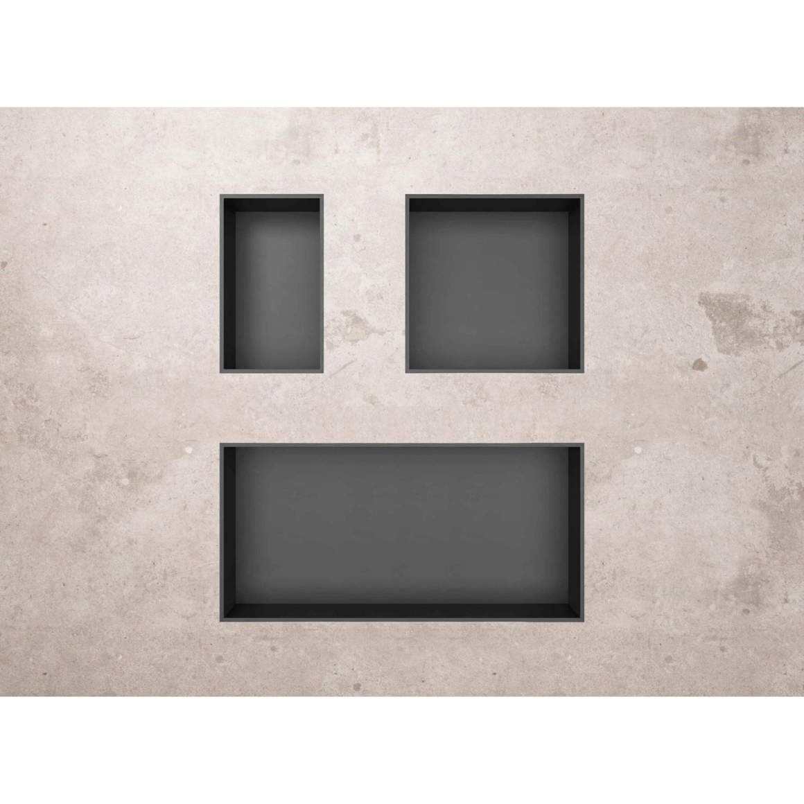 Aloni inbouwnis Gunmetal grijs 30x60 #kleur_gunmetal-grijs