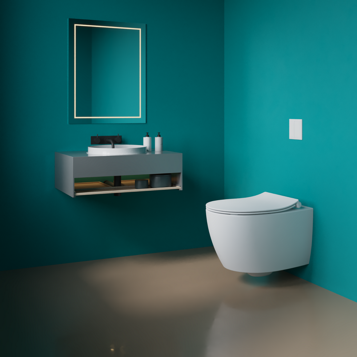 Isvea Sentimenti Hangtoilet - Wit #variant_56361515680068