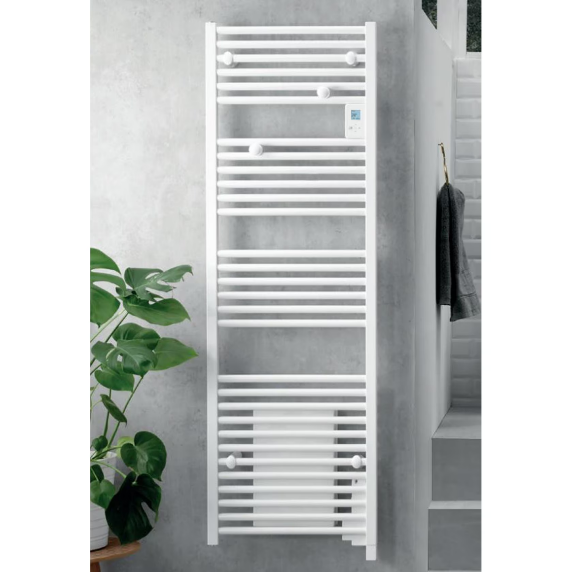 BELRAD Badkamer radiator elektrisch- wit – Digitaal display