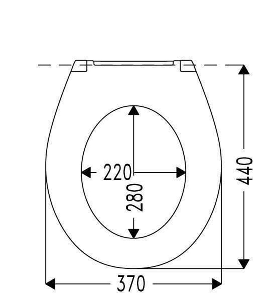 Cedo Palm beach toiletzitting pergamon - technische tekening