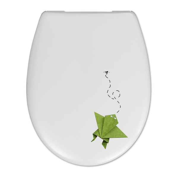 Cedo Frog and flies toiletzitting