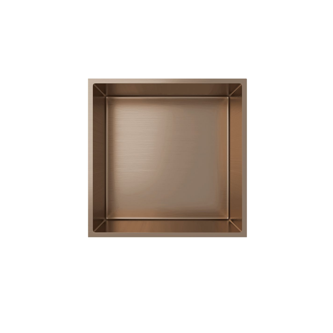 Aloni inbouwnis Geborsteld koper 30x30 #kleur_geborsteld-koper