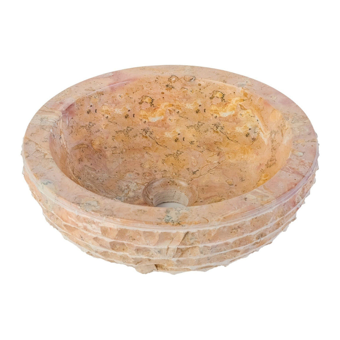 Aloni Marmeren Alur Waskom – Gepolijste Binnenzijde – Sunset Onyx 35x15 cm #kleur_sunset-onyx
