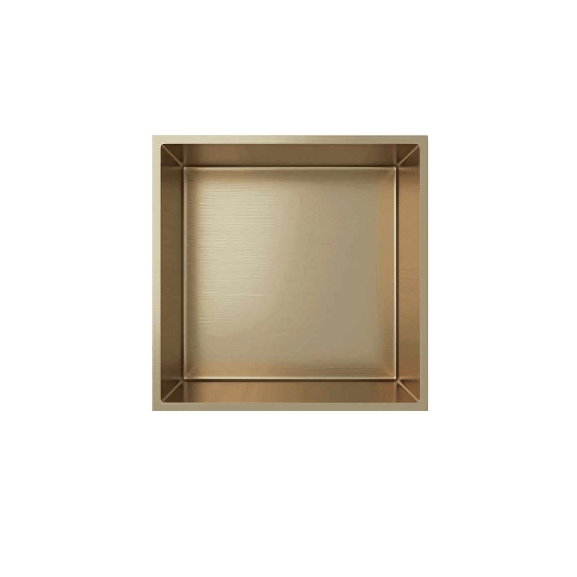 Aloni inbouwnis Geborsteld goud 30x30 #kleur_geborsteld-goud