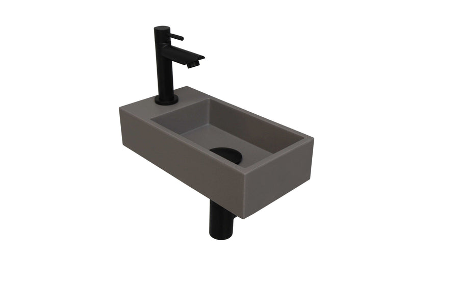 Fonteinpack Quartz Links Incl. Fonteinkraan, Design Sifon, Design Plug En