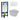 DutchLine Avva grijs toiletset met Geberit UP320 inbouwreservoir en DutchLine drukplaat mat wit