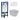 DutchLine Avva met bidet grijs toiletset met Geberit UP320 inbouwreservoir en DutchLine drukplaat glans wit