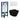 DutchLine Avva met bidet mat zwart toiletset met Geberit UP320 inbouwreservoir en DutchLine drukplaat mat wit