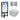 DutchLine Luccio Rimless glans wit toiletset met Geberit UP320 inbouwreservoir en DutchLine drukplaat geborsteld staal