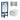 DutchLine Luccio Rimless Ondiep mat wit toiletset met Geberit UP320 inbouwreservoir en DutchLine drukplaat geborsteld staal