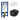 DutchLine Luccio Rimless Ondiep mat zwart toiletset met Geberit UP320 inbouwreservoir en DutchLine drukplaat glans wit