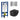 DutchLine Luccio Rimless Ondiep mat zwart toiletset met Geberit UP320 inbouwreservoir en DutchLine drukplaat geborsteld staal
