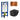 DutchLine Luccio Rimless Ondiep mat zwart toiletset met Geberit UP320 inbouwreservoir en DutchLine drukplaat geborsteld koper