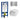 DutchLine Luccio Rimless Ondiep met bidet glans wit toiletset met Geberit UP320 inbouwreservoir en DutchLine drukplaat geborsteld staal