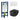 DutchLine Luccio Rimless Ondiep met bidet mat zwart toiletset met Geberit UP320 inbouwreservoir en DutchLine drukplaat mat wit