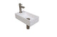 Glans wit/brushed nickel