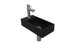 Quartz zwart/brushed nickel