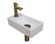Mat wit/Brushed mat goud