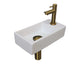 Glans wit/brushed mat goud