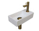 Mat wit/Brushed mat goud