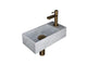 Mat wit marmer/Brushed mat goud