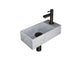 Mat wit marmer/Metal black