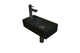 Mat zwart/metal black