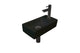 Mat zwart/metal black