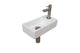 Mat wit/Brushed nickel