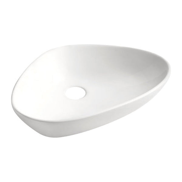 Bassin Elite rond 58,5 x 39 x 14 cm céramique brillant blanc