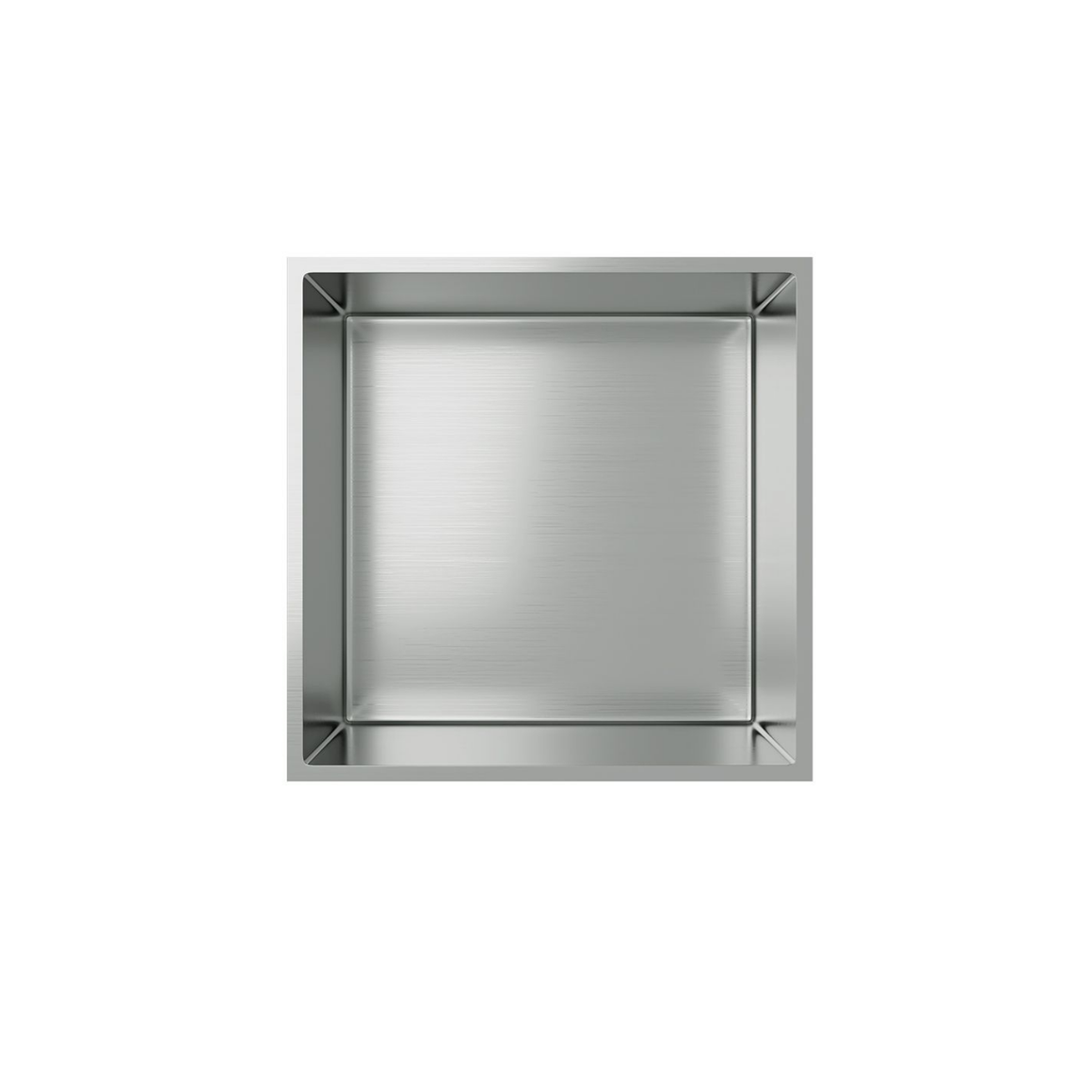 Aloni inbouwnis Geborsteld RVS 30x30 #kleur_geborsteld-rvs
