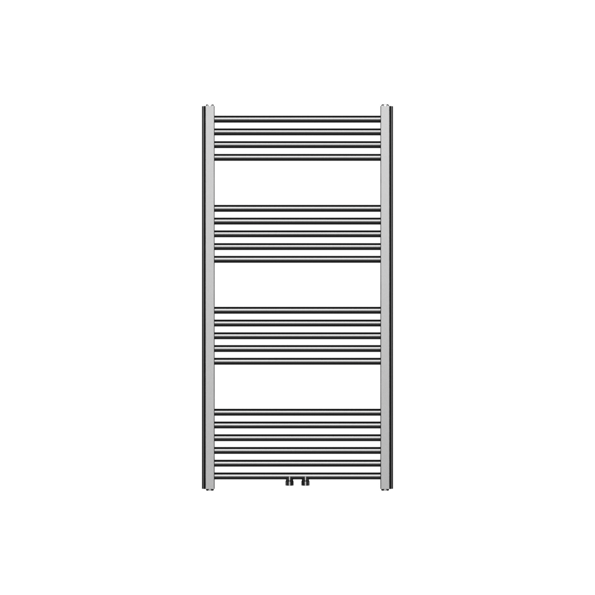 BELRAD Badkamer Radiator Gunmetal Grijs – Middenaansluiting