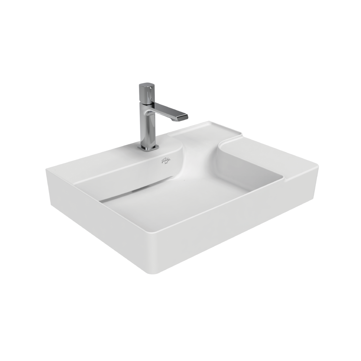 Creavit Ruby wastafel – opbouw – keramiek – met kraangat