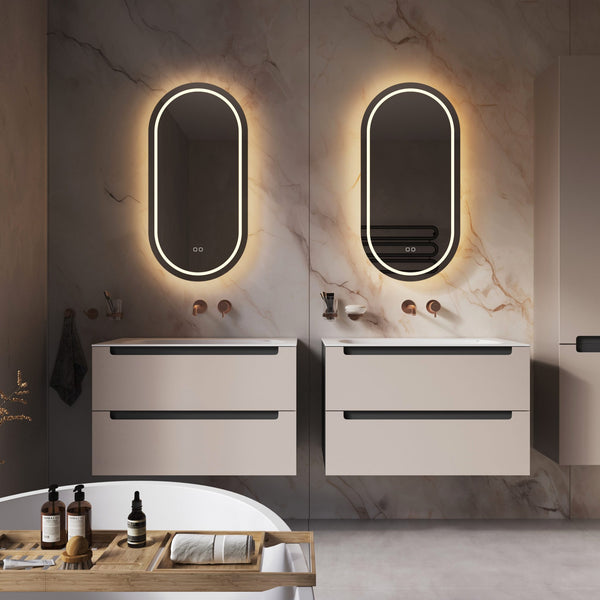 Hipp Design Phantom 004 ovale spiegel met directe en indirecte verlichting en verwarming